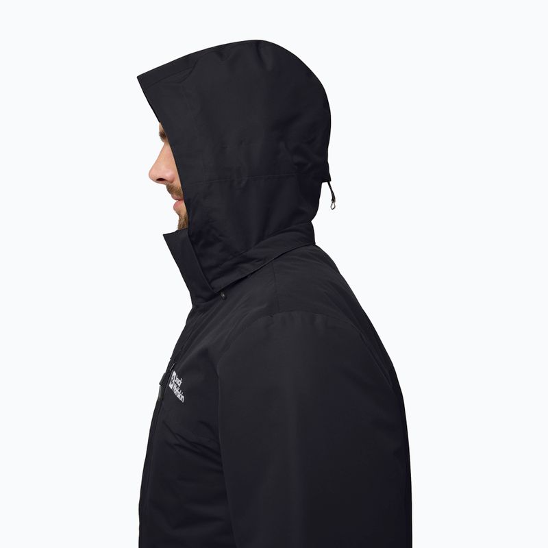 Herren 3in1 Jacke Jack Wolfskin Jasper 3In1 schwarz 6