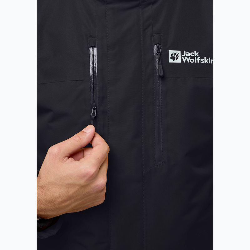 Herren 3in1 Jacke Jack Wolfskin Jasper 3In1 schwarz 14