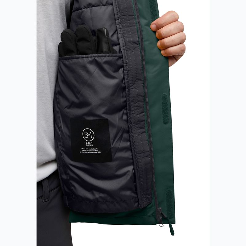 Jack Wolfskin Herren Jasper 3In1 Jacke schwarz oliv 14
