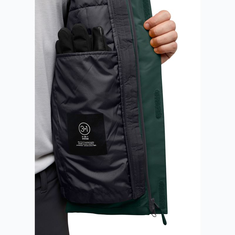 Jack Wolfskin Herren Jasper 3In1 Jacke schwarz oliv 15