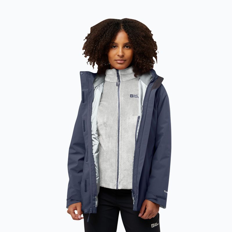 Jack Wolfskin Damen Rotwand 3In1 Fleece-Sweatshirt graphit 3