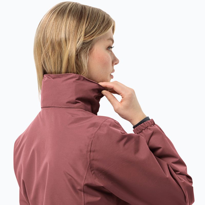 Jack Wolfskin Stormy Point 2L Damen Regenjacke rot ocker 4