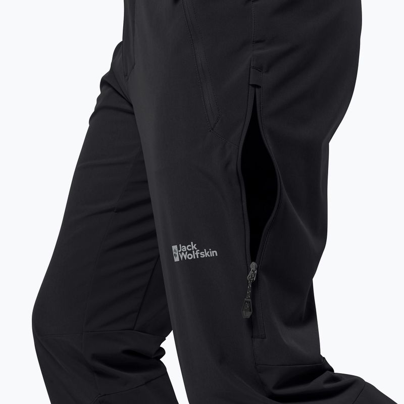Jack Wolfskin Herren Softshellhose Alpspitze Tour schwarz 4