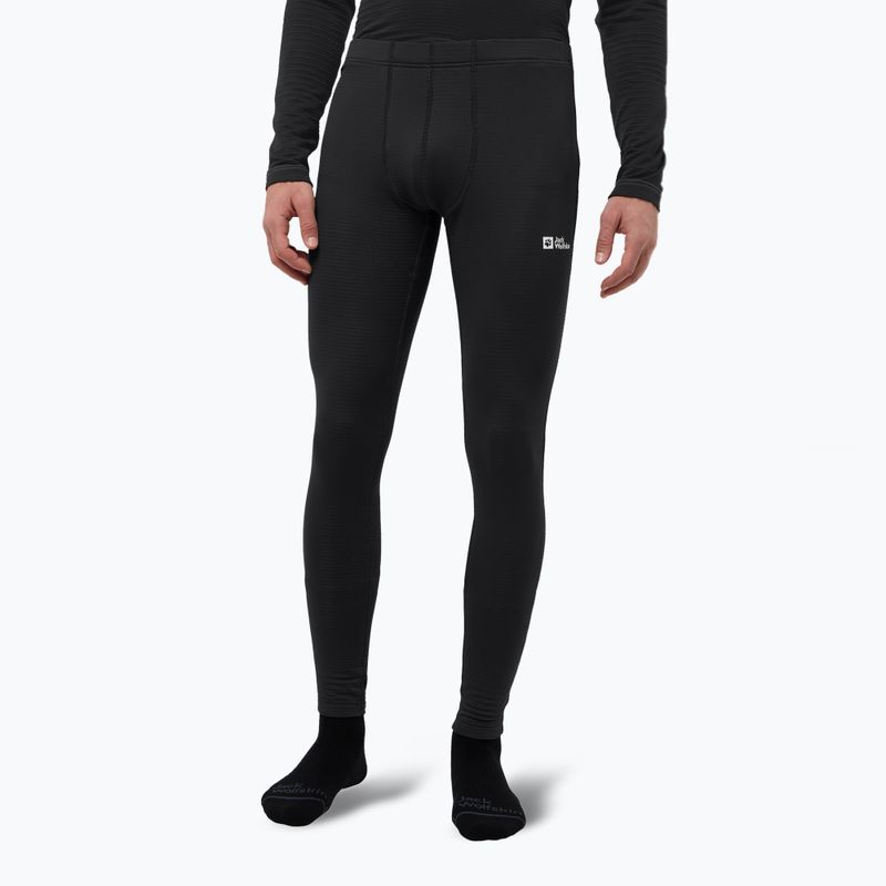 Herren Jack Wolfskin Infinite Warm Thermohose schwarz