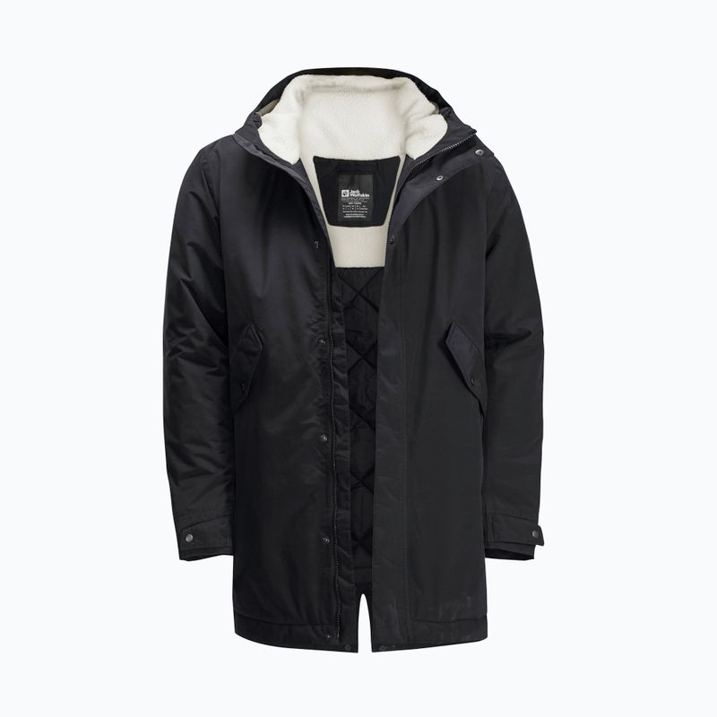 Jack Wolfskin Damen Winterjacke Talforst Parka schwarz 9
