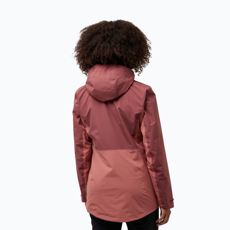 Damen 3-in-1-Jacke Jack Wolfskin Hunberg mineralrot 2
