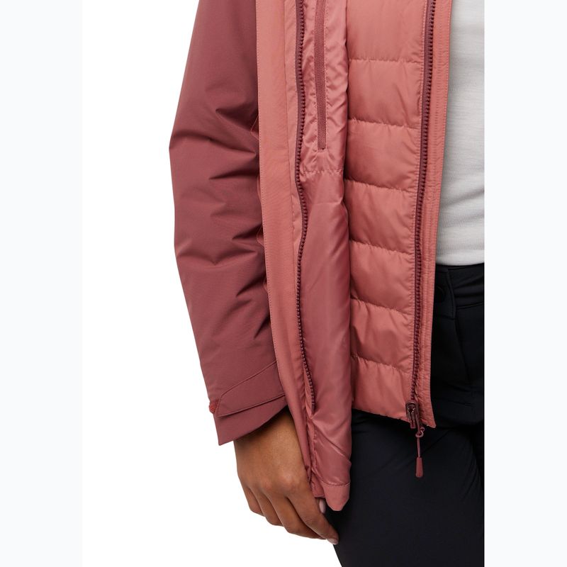 Damen 3-in-1-Jacke Jack Wolfskin Hunberg mineralrot 12