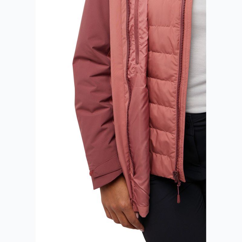 Damen 3-in-1-Jacke Jack Wolfskin Hunberg mineralrot 14