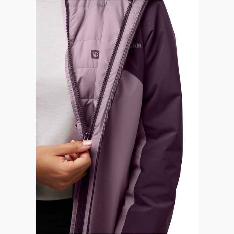 Damen 3-in-1 Jack Wolfskin Hunberg Jacke wild blossom 11