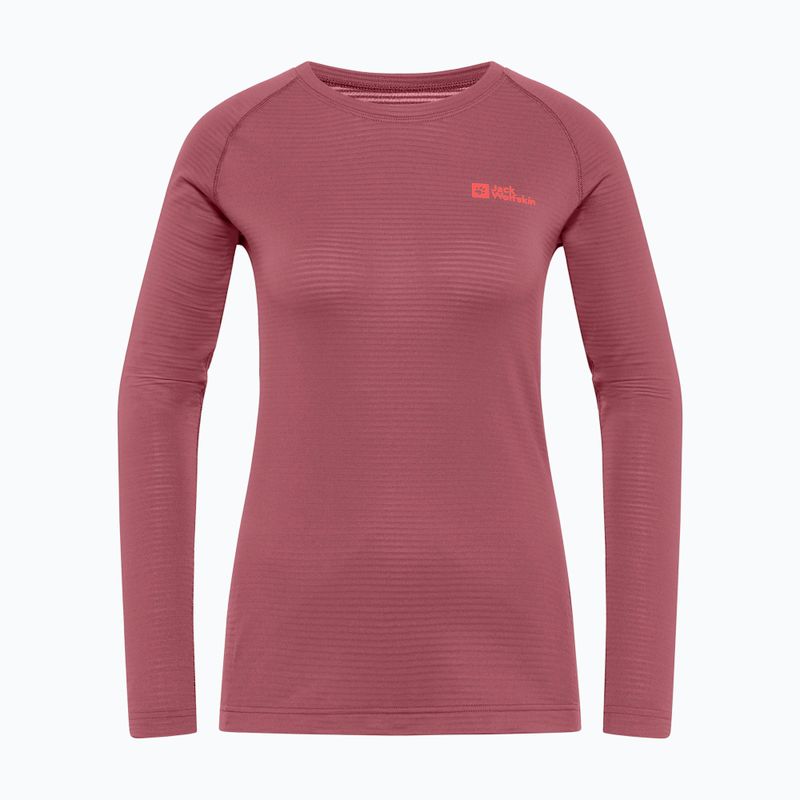 Thermo-Longsleeve Damen Jack Wolfskin Infinite Warm red ochre 3