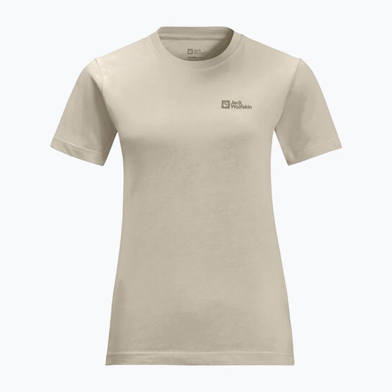 Jack Wolfskin Essential Damen-Trekking-T-Shirt panna cotta