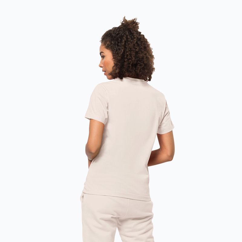Jack Wolfskin Essential Damen-Trekking-T-Shirt panna cotta 2