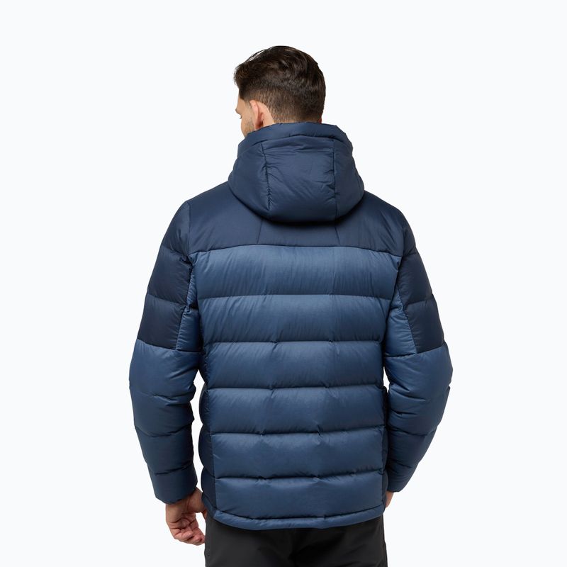 Jack Wolfskin Herren Daunenjacke Nebelhorn Down Hoody natur blau 2