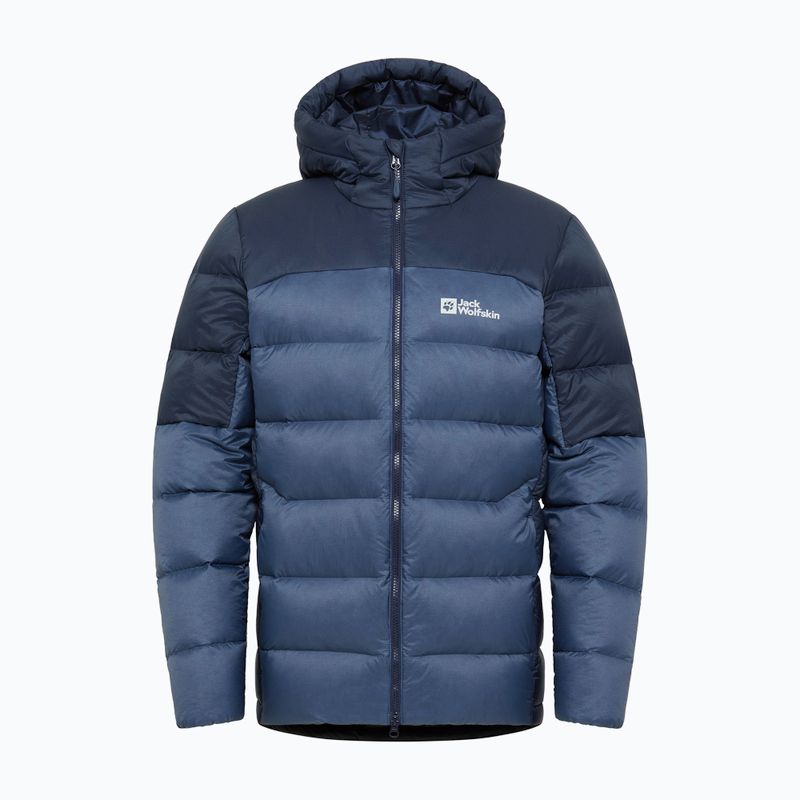 Jack Wolfskin Herren Daunenjacke Nebelhorn Down Hoody natur blau 10