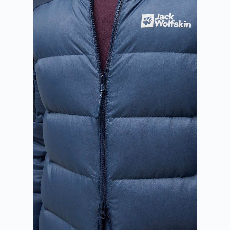 Jack Wolfskin Herren Daunenjacke Nebelhorn Down Hoody natur blau 7