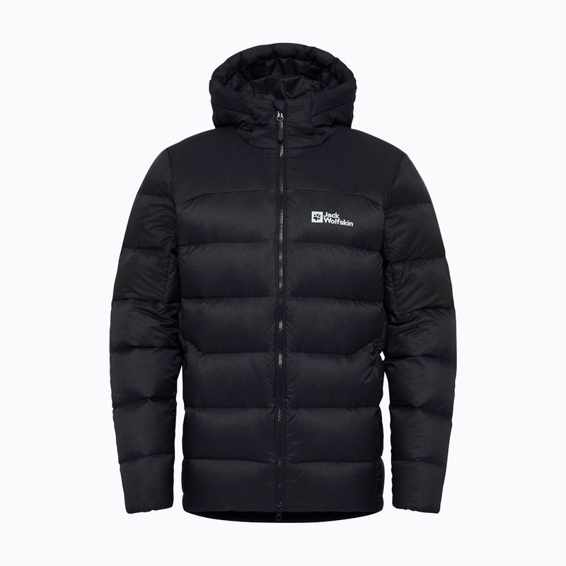 Jack Wolfskin Herren Daunenjacke Nebelhorn Down Hoody schwarz 18