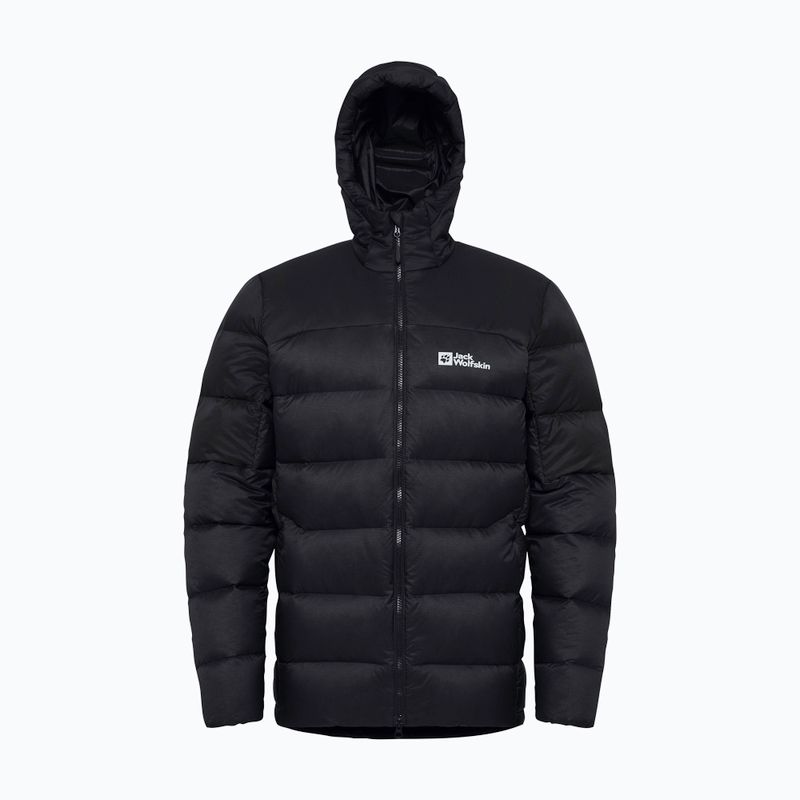 Jack Wolfskin Herren Daunenjacke Nebelhorn Down Hoody schwarz 20