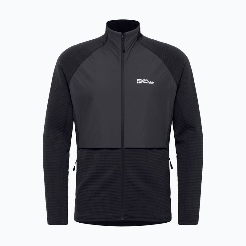 Jack Wolfskin Herren Fleece-Sweatshirt Dormer schwarz 5