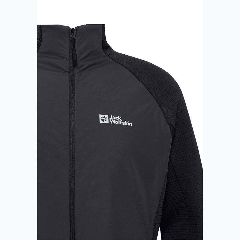 Jack Wolfskin Herren Fleece-Sweatshirt Dormer schwarz 7