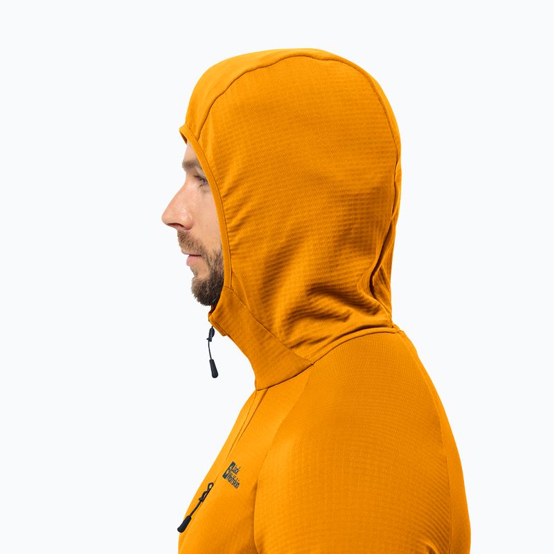 Herren Jack Wolfskin Kolbenberg Hooded Fz Fleece-Sweatshirt Färberdistel 3