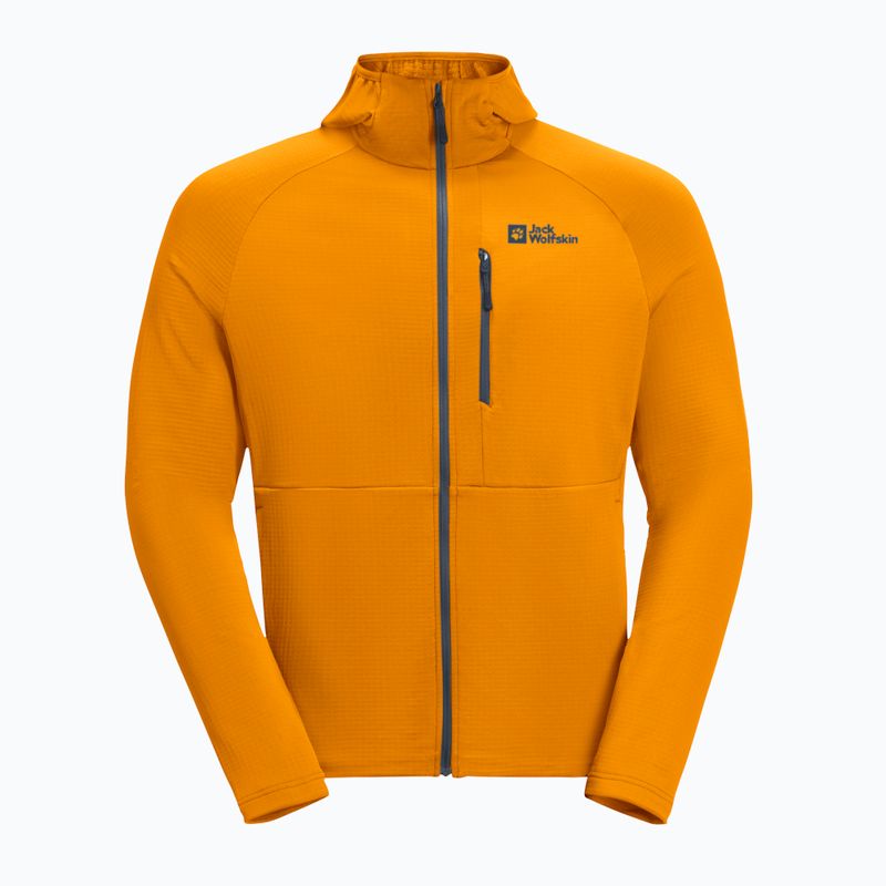 Herren Jack Wolfskin Kolbenberg Hooded Fz Fleece-Sweatshirt Färberdistel 6