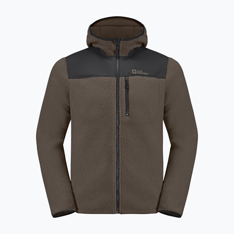 Jack Wolfskin Herren Fleecejacke Kammweg Pile Fz kalter Kaffee