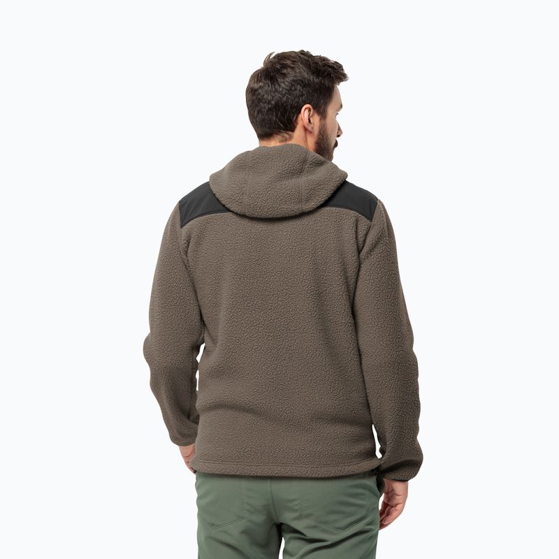Jack Wolfskin Herren Fleecejacke Kammweg Pile Fz kalter Kaffee 2