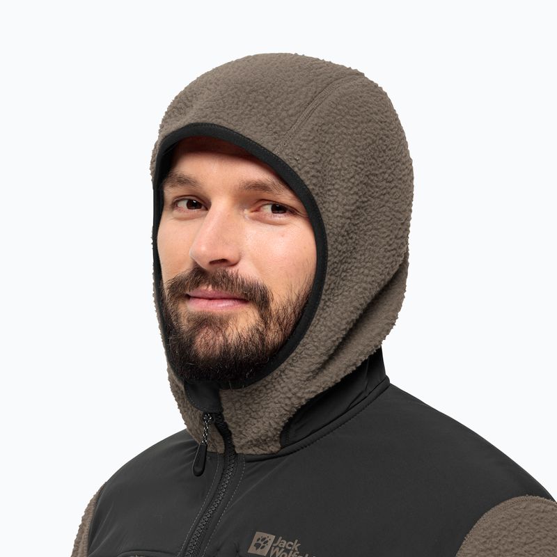 Jack Wolfskin Herren Fleecejacke Kammweg Pile Fz kalter Kaffee 3