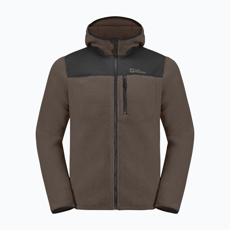 Jack Wolfskin Herren Fleecejacke Kammweg Pile Fz kalter Kaffee 7