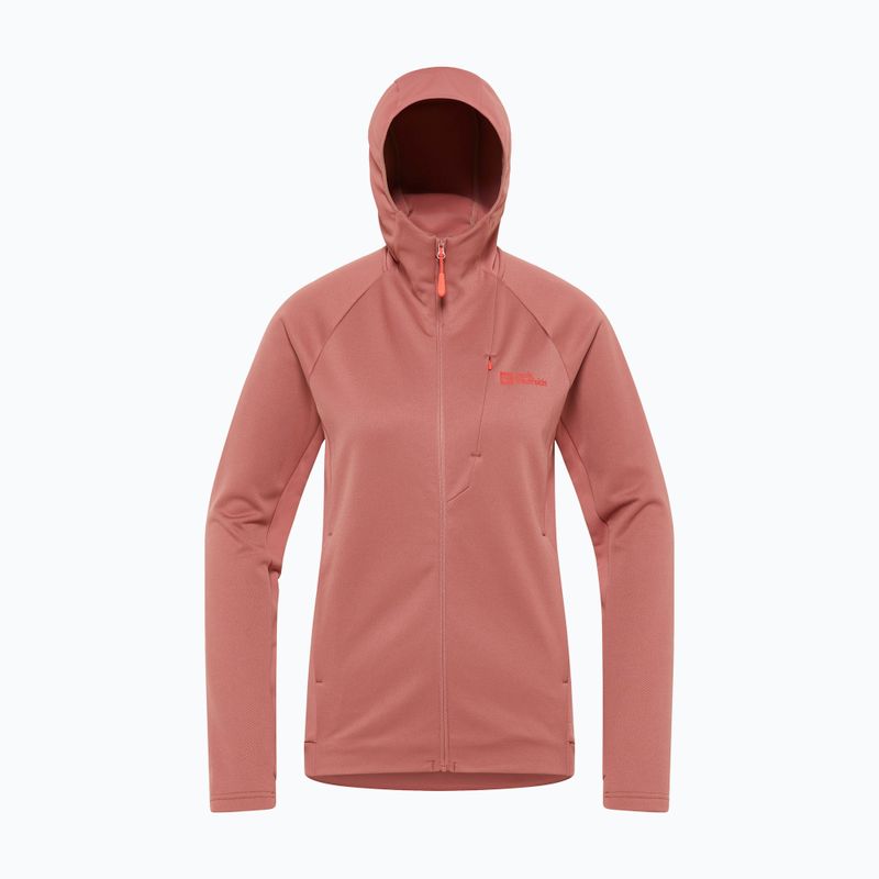 Jack Wolfskin Damen Fleece-Sweatshirt Alpgrat mineralrot 5