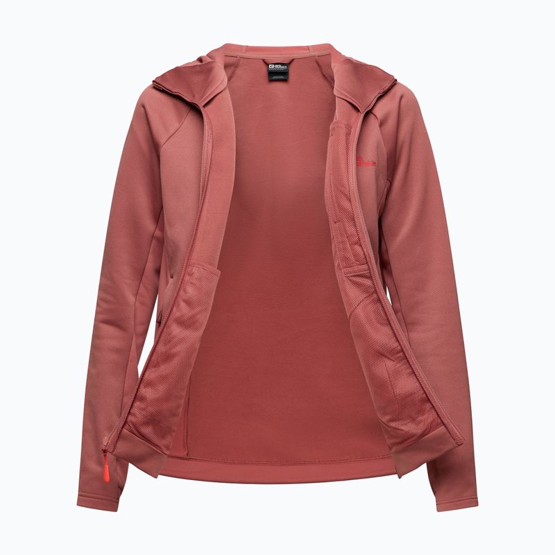 Jack Wolfskin Damen Fleece-Sweatshirt Alpgrat mineralrot 7