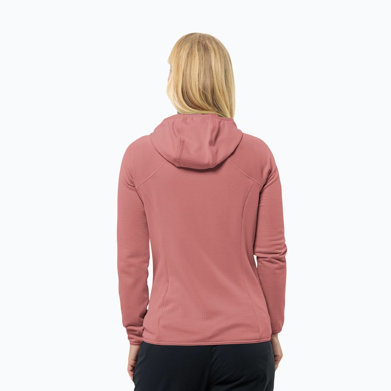 Jack Wolfskin Damen-Fleecejacke Kolbenberg Hooded Fz mineralrot 2