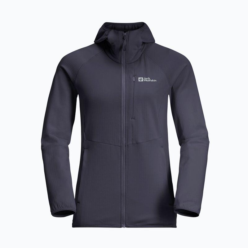 Jack Wolfskin Damen-Fleecejacke Kolbenberg Hooded Fz graphit 7
