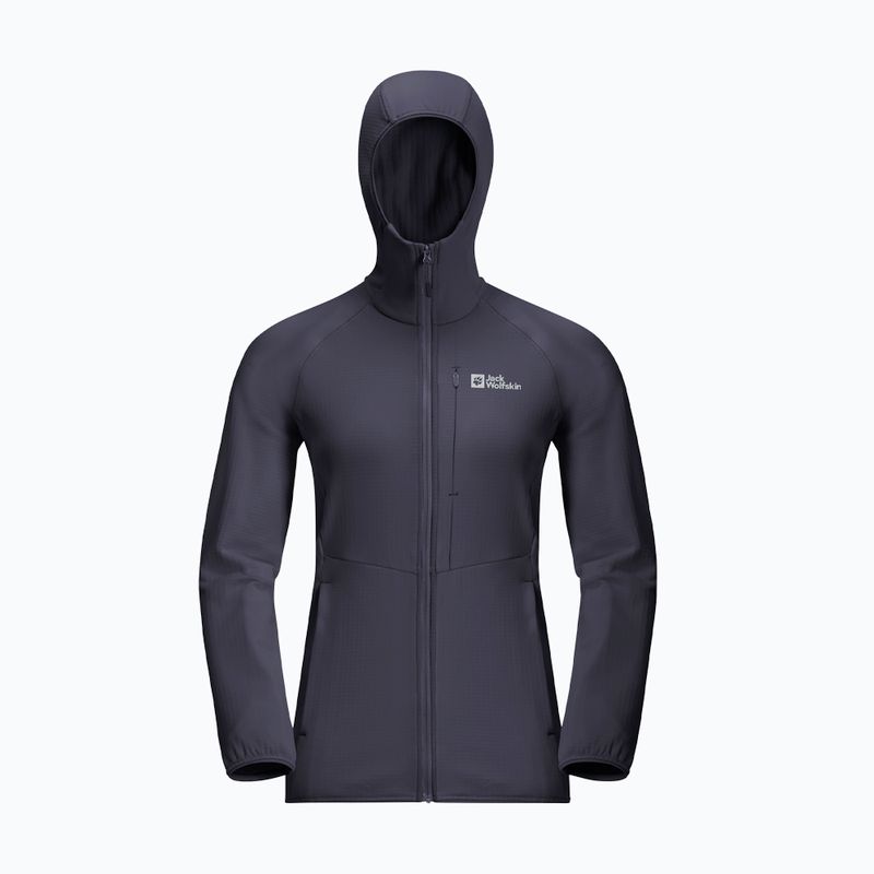 Jack Wolfskin Damen-Fleecejacke Kolbenberg Hooded Fz graphit 8