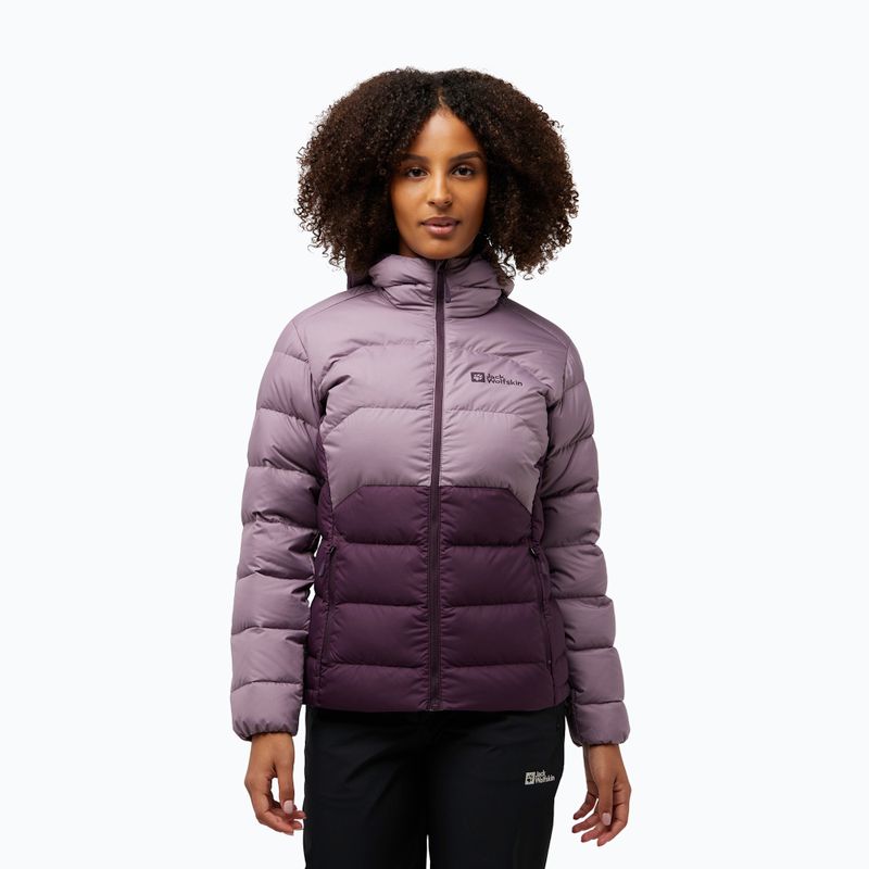 Jack Wolfskin Damen Daunenjacke Ather Down Hoody Mitternachtspflaume