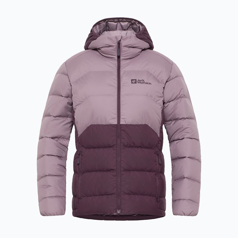 Jack Wolfskin Damen Daunenjacke Ather Down Hoody Mitternachtspflaume 10