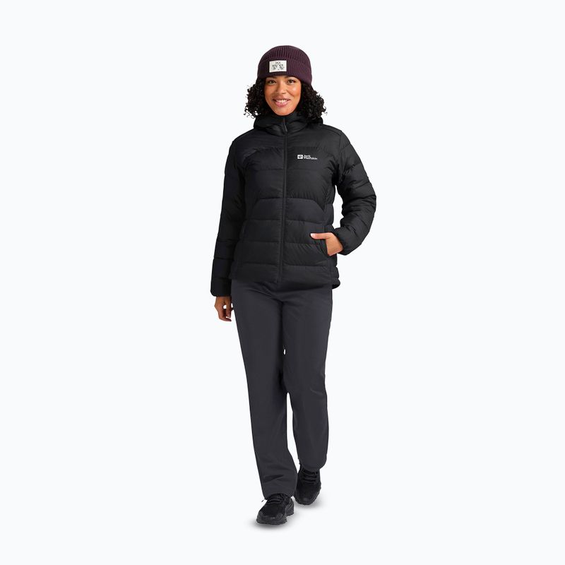 Jack Wolfskin Damen Daunenjacke Ather Down Hoody schwarz 2