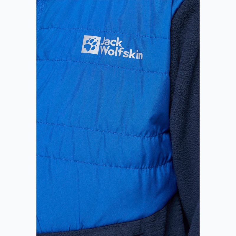 Jack Wolfskin Haldor Hybrid kobaltblaue Kinderjacke 5