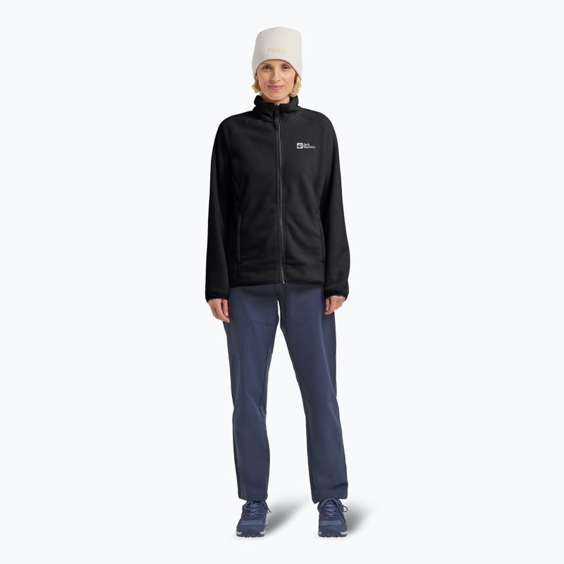 Fleece Sweatshirt Damen Jack Wolfskin Moonrise Full Zip black 2