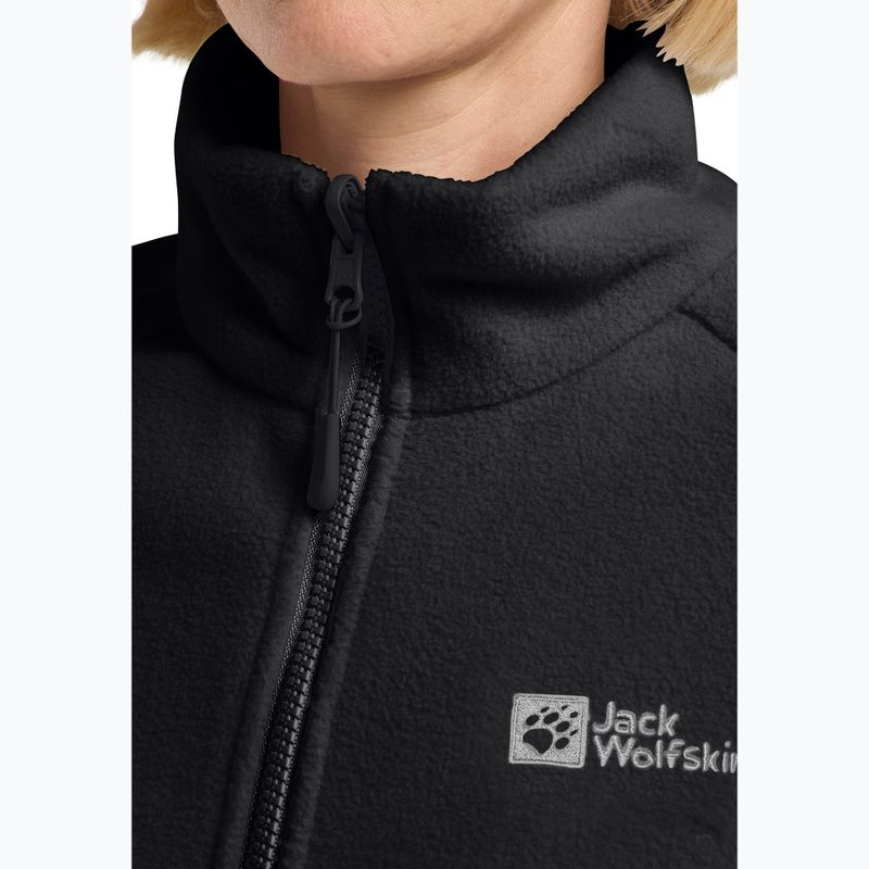 Fleece Sweatshirt Damen Jack Wolfskin Moonrise Full Zip black 4