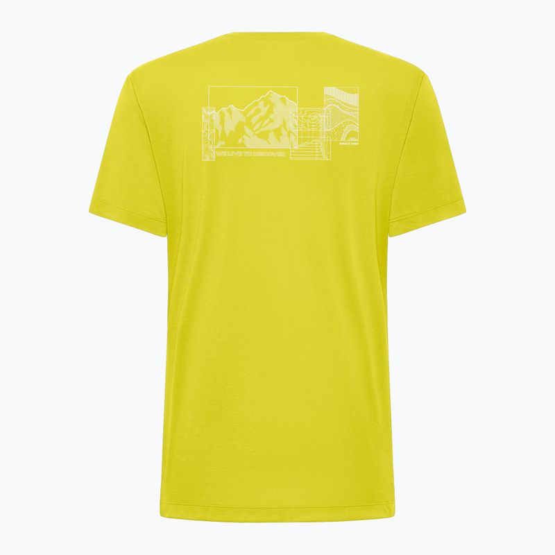 Jack Wolfskin Herren-Trekking-T-Shirt Vonnan Graphic explore chartreuse 6