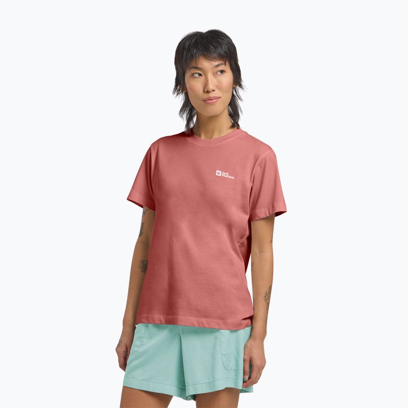 Shirt Damen Jack Wolfskin Essential mineral red