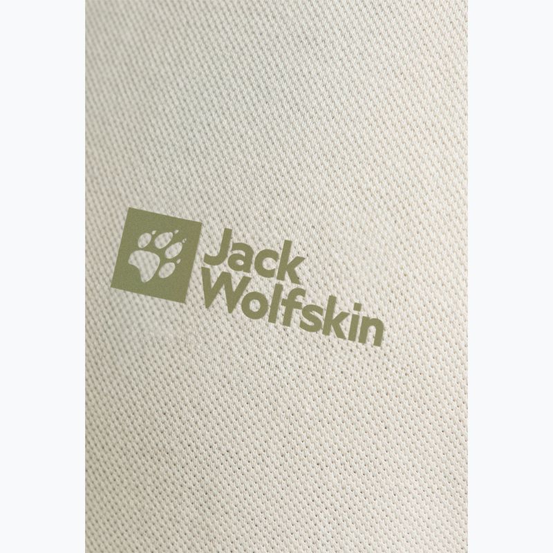 Jack Wolfskin Herren-Poloshirt Essential Baumwolle weiß 8