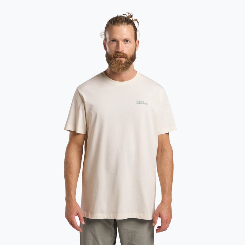 Jack Wolfskin Herren-T-Shirt Essential Baumwolle weiß