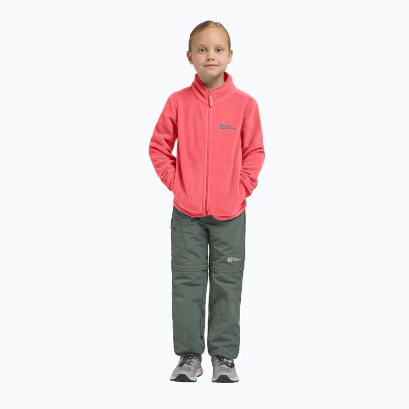 Fleece Hoodie Sweatshirt Kinder Jack Wolfskin Taunus sunset coral 13