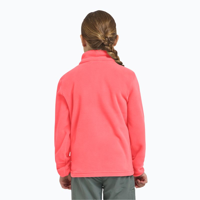 Fleece Hoodie Sweatshirt Kinder Jack Wolfskin Taunus sunset coral 14