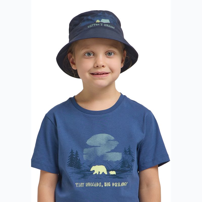 Hut Kinder Jack Wolfskin Woods Bucket print night blue 5
