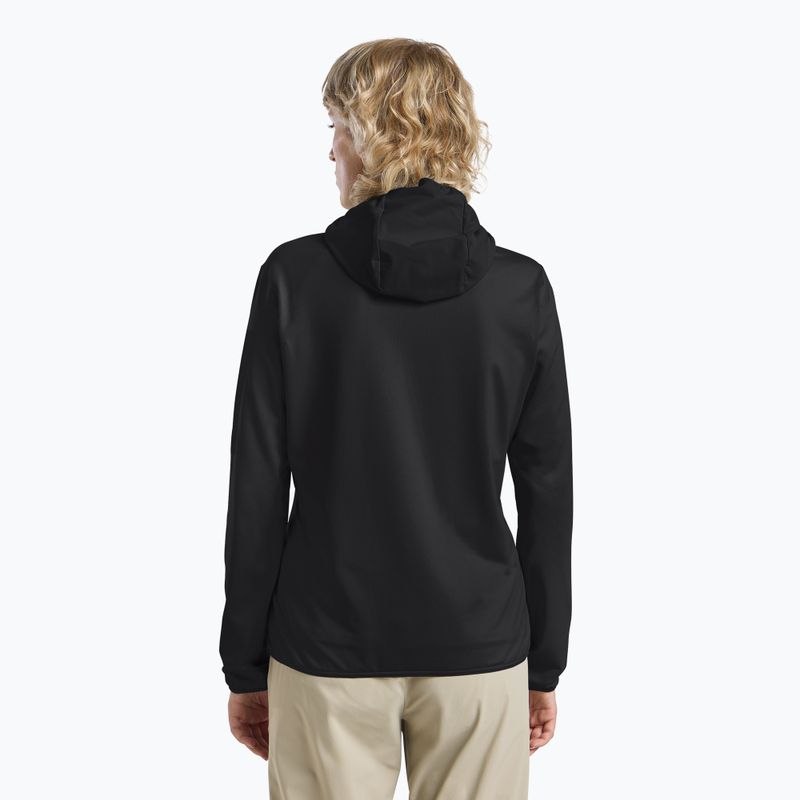 Jack Wolfskin Damen Fleece Prelight Trail Hoody schwarz 3