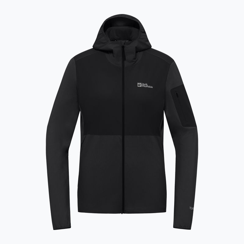 Fleece Sweatshirt Damen Jack Wolfskin Prelight Trail Hoody black 7