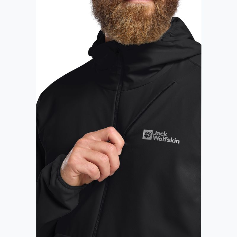 Trekking Hoodie Sweatshirt Herren Jack Wolfskin Prelight Trail Hoody black 5